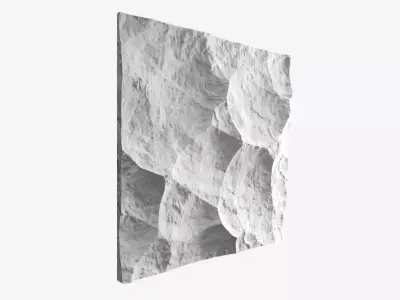 154-RockPanel rock wall art 3D model