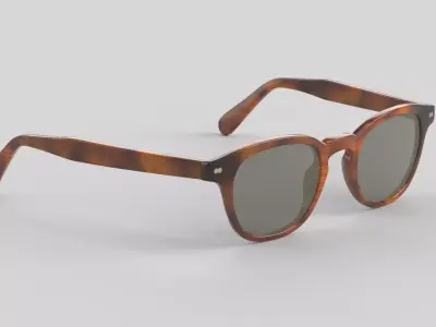 Paloma Eyewear Glasses Low-poly 3D model