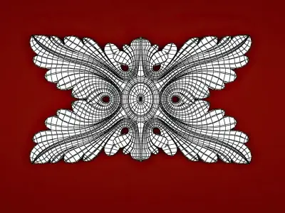 Rosette for CNC  3D model