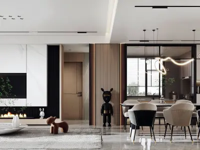 villa decoration Home Guest Modern 3D model