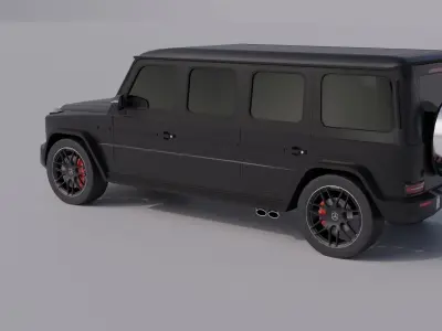 Mercedes-Bena G63 Guard Low-poly 3D model