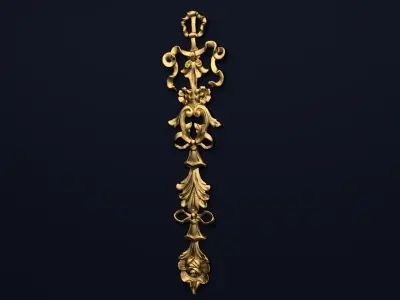 Classic decor ornament v-3D model 46 3D model