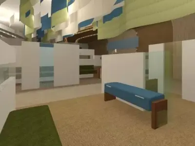 Waiting room 3D model