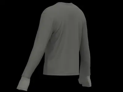 Male longsleeve 3D model