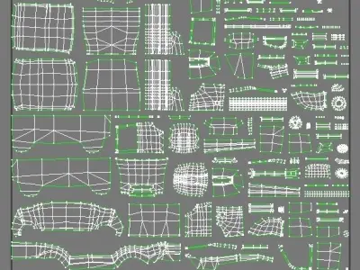 Cartoon car 3D model