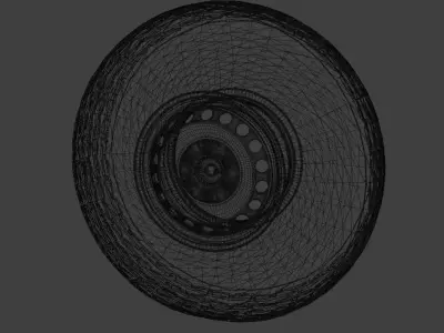 Steelies Wheels With 900 Maxxis Tires 3D model