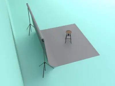Photo Studio Backdrop 3D model
