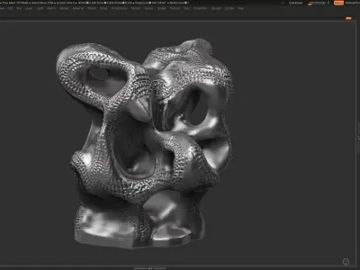 Modern Abstract Decorative sculpture 3d print model 3D print model 5