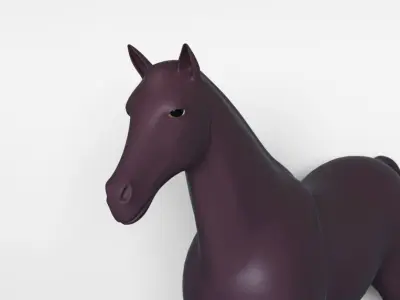 Horses full body  3D model