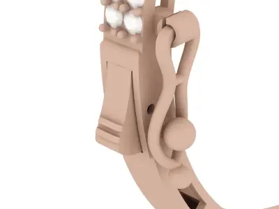 Bracelet 0043 - Bangle - Diamonds 3D print model