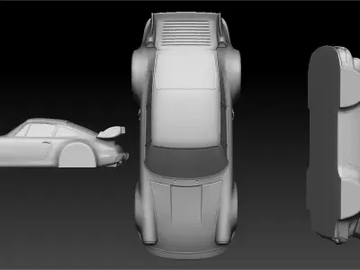3D PRINTING MODEL OF A PORSCHE CAR   3D print model