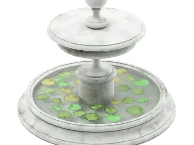 Large Fountain 3D Model 3D model