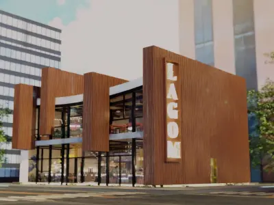 Coffee Interior Shop - Modern Coffee Shop 3D model