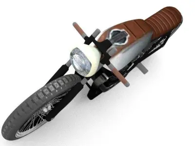 Cafe Racer Bike Free 3D model