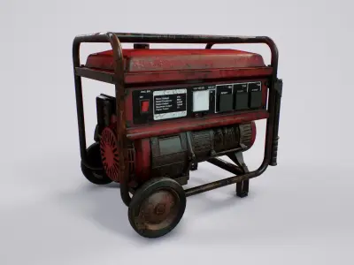 Diesel Generator - PBR Game Ready - 4k textures Low-poly 3D model