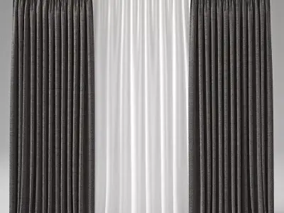 Curtains 3D model
