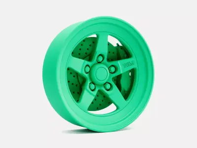 15x5 Weld S71 Wheel and Brake 3D print model