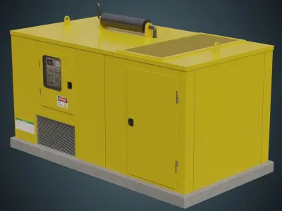 Generator 4A Low-poly 3D model