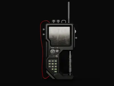 Low-Poly Walkie-Talkie Game Asset Free low-poly 3D model