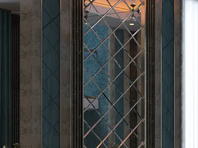 mirror cladding panel 3D model