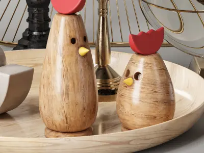 Decorative set v3 3D model