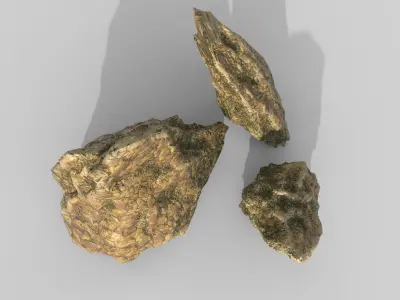 Aquarium Stones V2 3D model