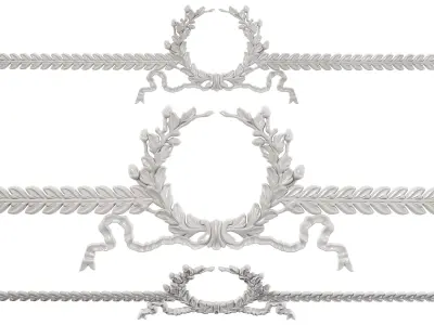 Classic carved 192 3D model