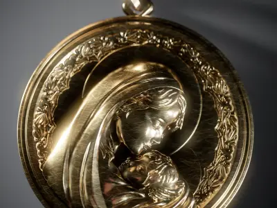 Madona pendant 3D print model