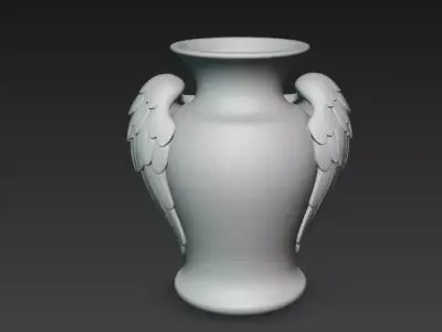 Angel Christmas Vase 3D print model