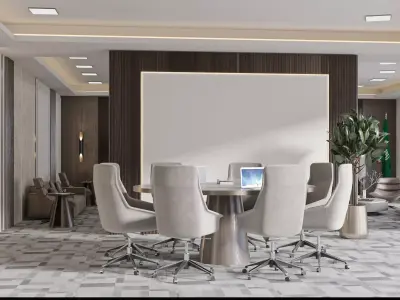 Saudi Royal Office Interior 3D model