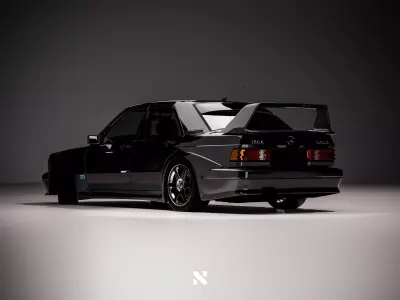 Mercedes Benz 190E Evolution II - Fully Rigged 3D model