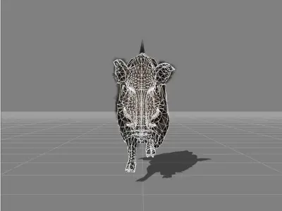 piggy Boar v1 Low-poly 3D model