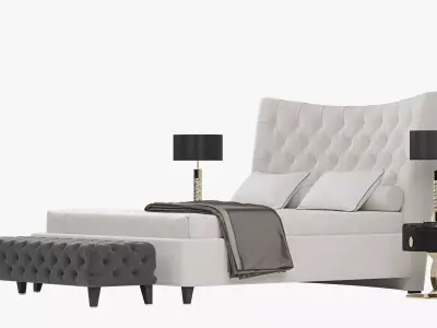 BERENICE Bed By Opera Contemporary 3D model