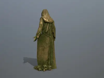 statue  Low-poly 3D model
