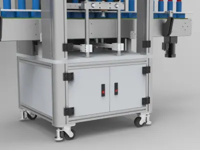 5 Head roll cover machine  3D model