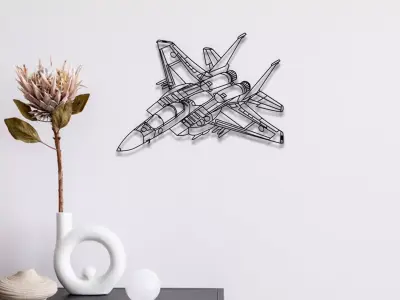 F22 Wall Art 3D print model