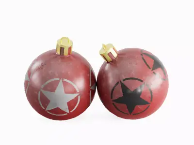 Christmas Tree Ornament 02 Low-poly 3D model