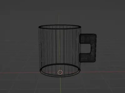 Ceramic Cup 3D Model Free low-poly 3D model