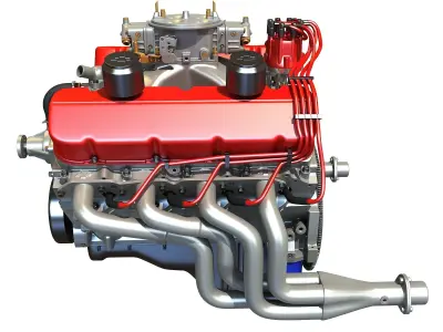 V8 Engine 3D model