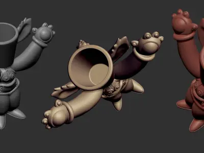 Pencil holder Vase holder objects holder 3D print model Free 3D print model