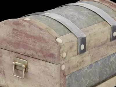 Mystic Treasure Chest Low-poly 3D model