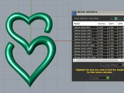 Heart of S pendant 3D print model