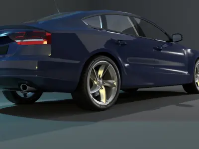 Audi 3D Car Model Low-poly 3D model