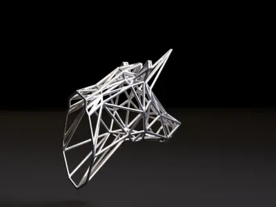 Unicorn on the wall 3D print model