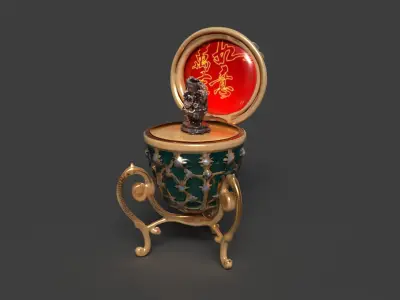 Faberge egg  Low-poly 3D model