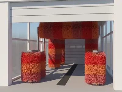Tunnel Car Wash 3D model