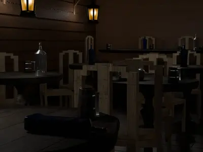 Wild West Saloon  3D model