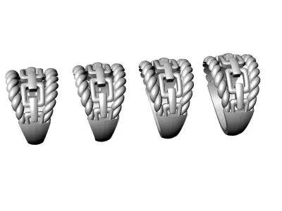 Woman ring 3D print model