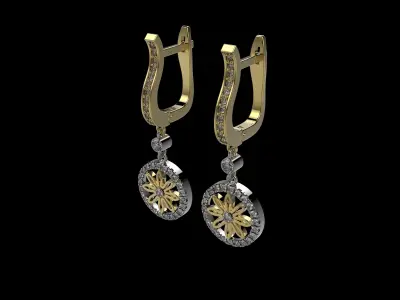 EARRINGS J 999 3D print model