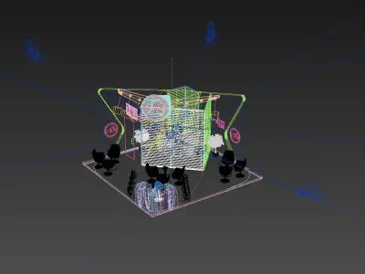 Aviation Exhibition Stand 3D model